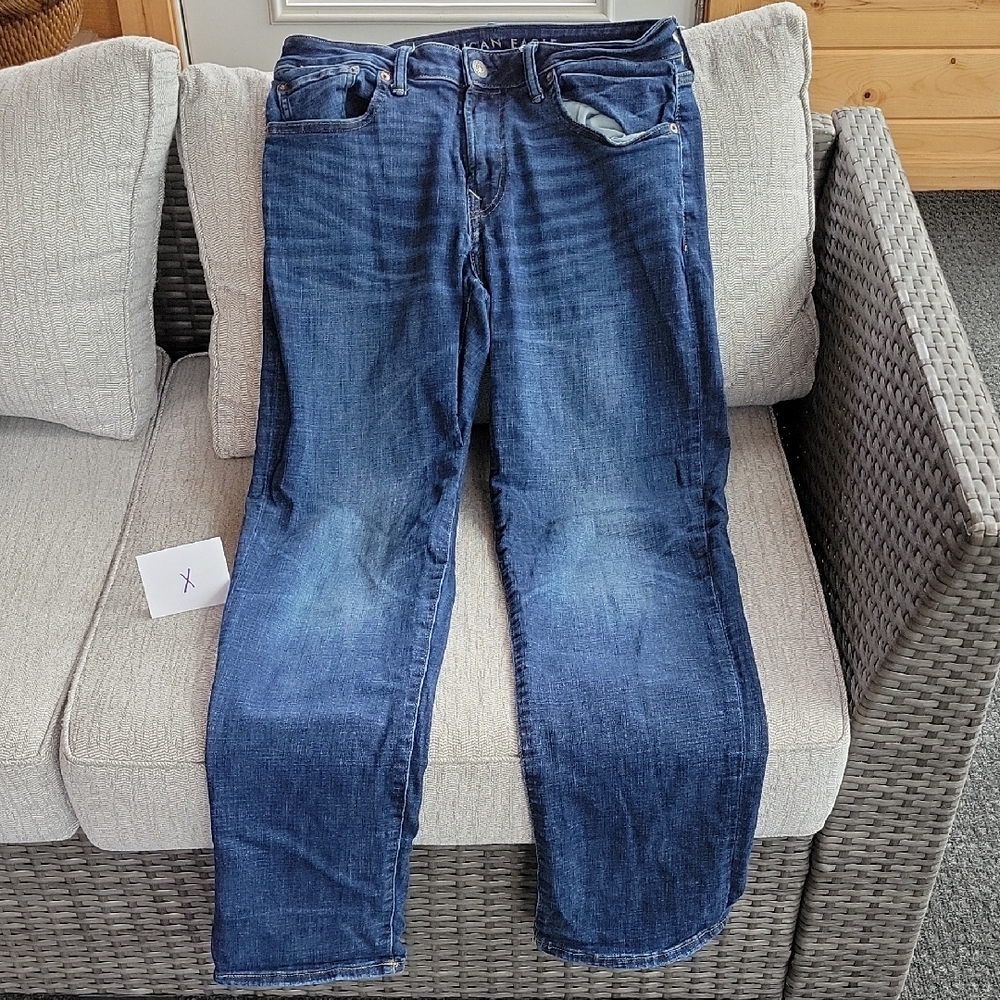 American Eagle Outfitters Blue Straight Jeans Classic Style